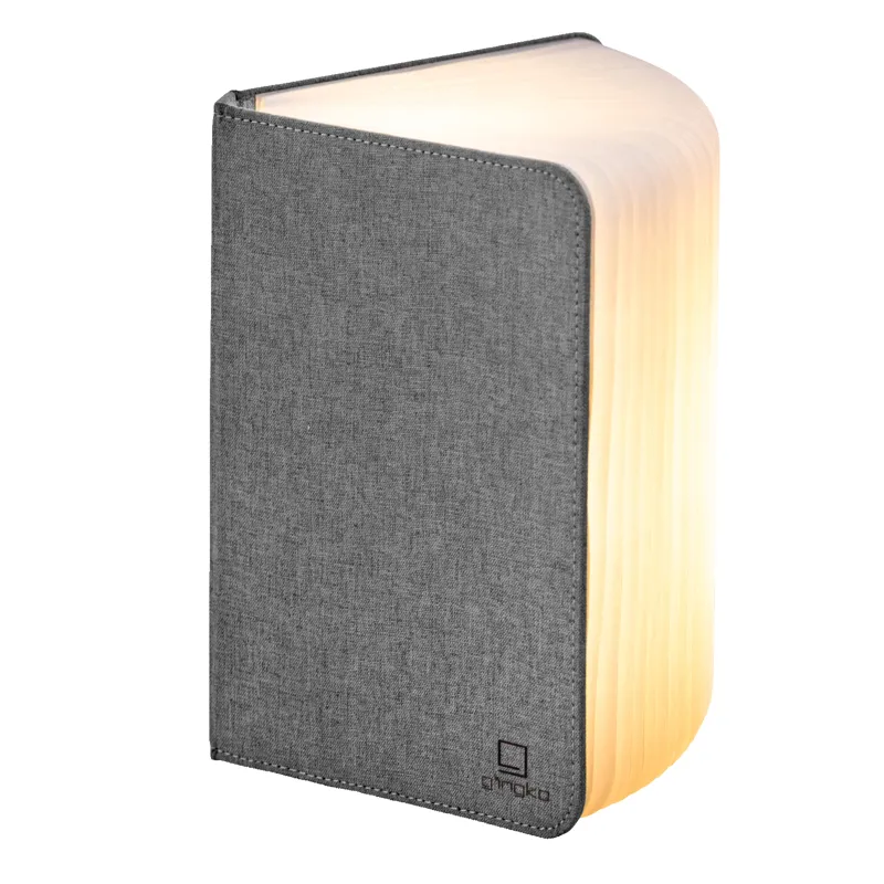 Gingko Large Smart Book Light in Urban Grey